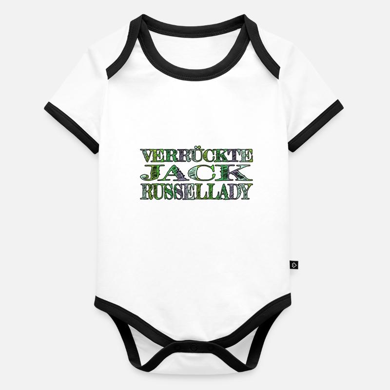 bluthund spruch windhund terrier hundeliebhaber Baby Bio-Kurzarm-Kontrastbody
