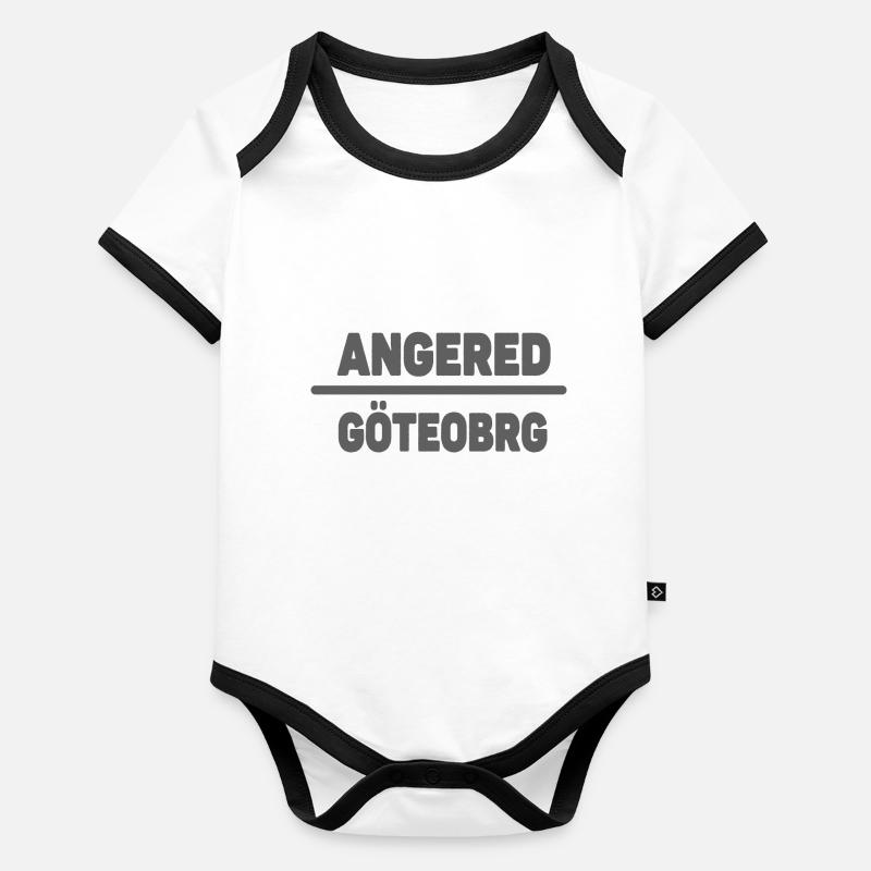 Göteborg en colère Body Bébé bio contrasté manches courtes