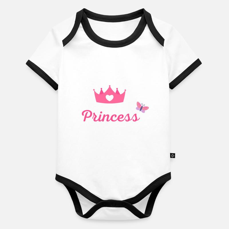 Princess Organic Baby Contrasting Bodysuit
