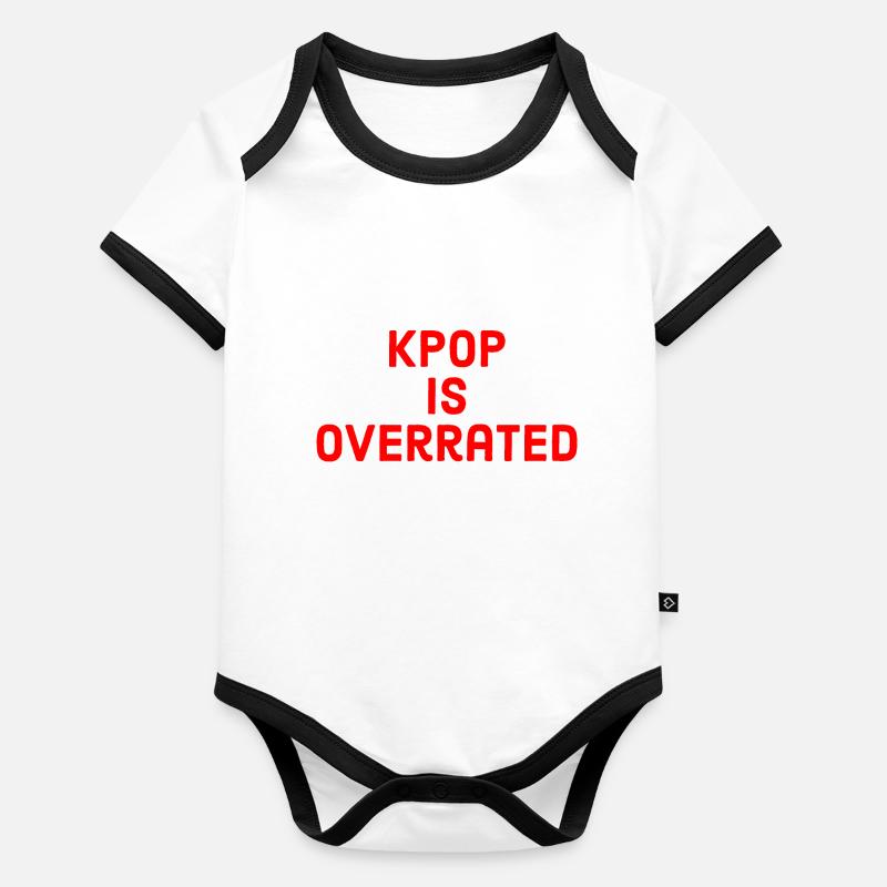 Korean Organic Baby Contrasting Bodysuit
