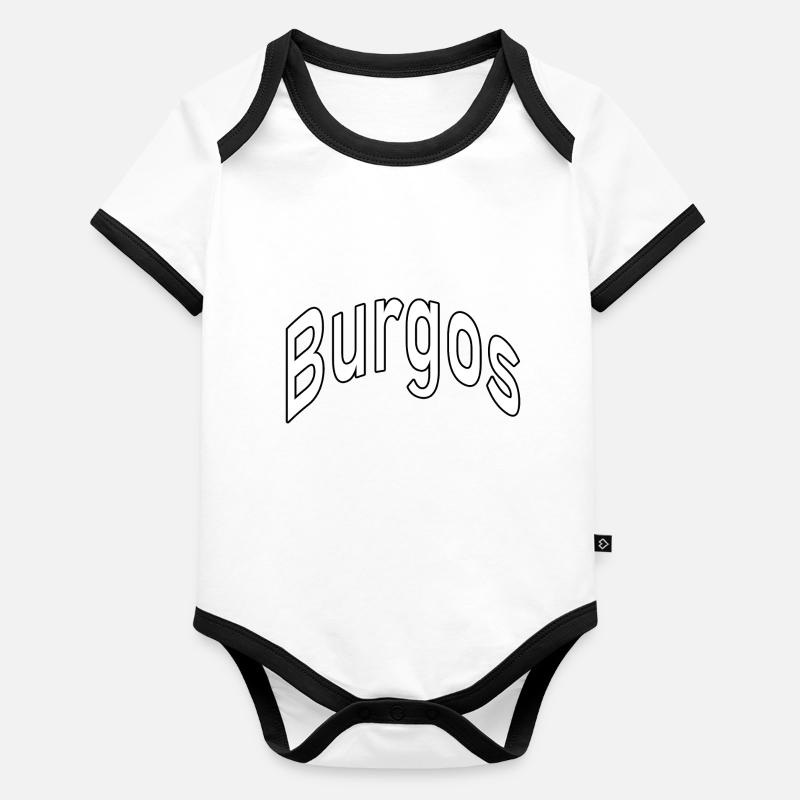 Burgos Body Bébé bio contrasté manches courtes