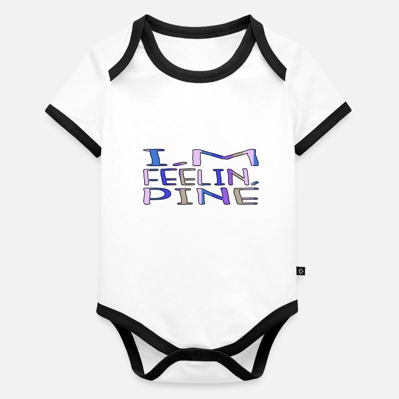 Blagues Bday Christmas Bubaprints Citation Body Bébé bio contrasté manches courtes