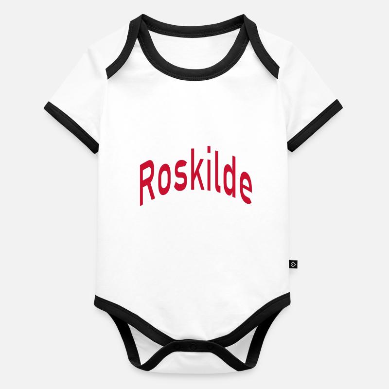 Roskilde Body Bébé bio contrasté manches courtes