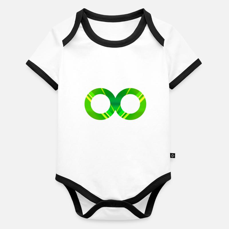 Huit Infini 7 Body Bébé bio contrasté manches courtes