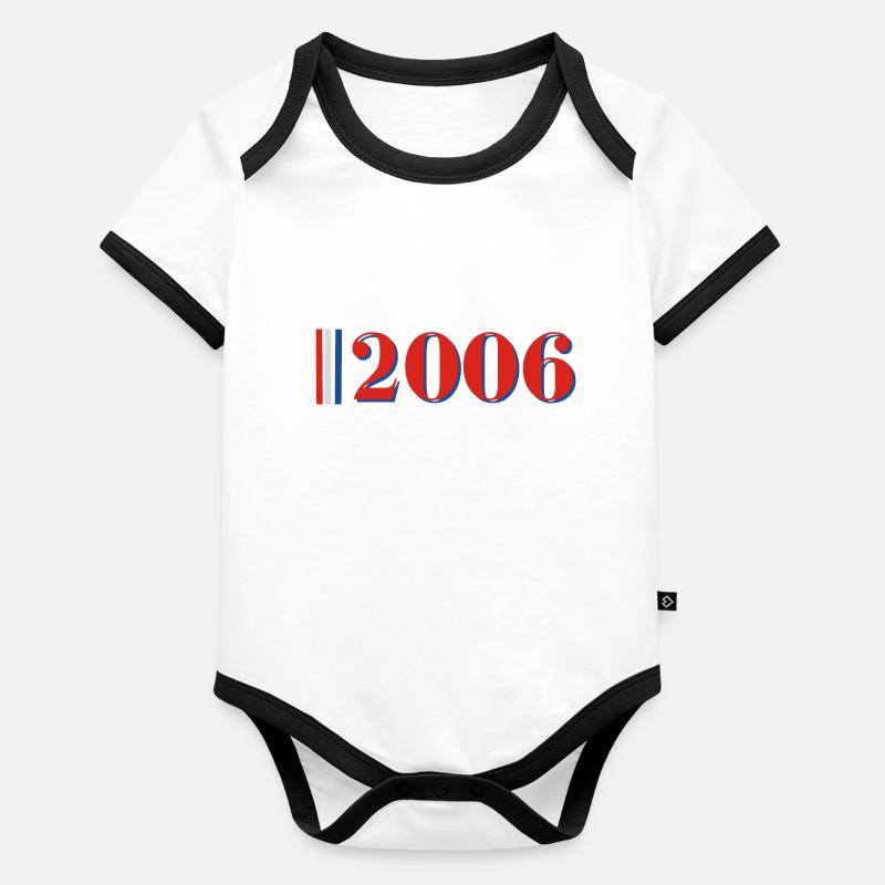 Year 2006 Organic Baby Contrasting Bodysuit