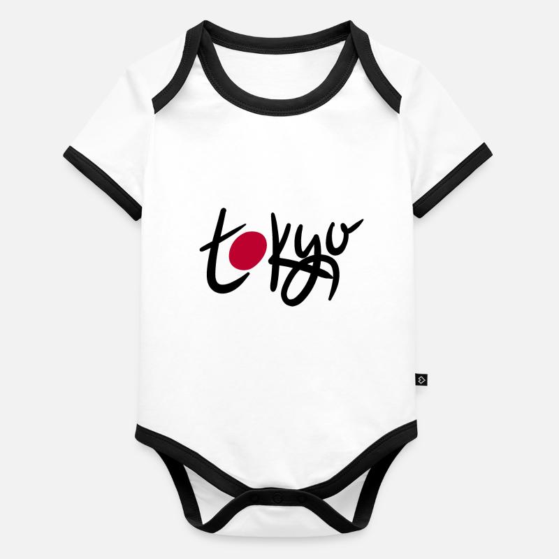 Tokio Baby Bio-Kurzarm-Kontrastbody