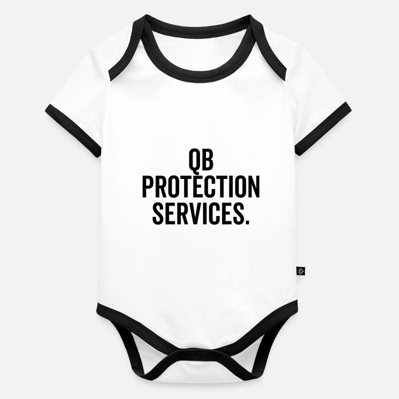 QB Protection Services Baby Bio-Kurzarm-Kontrastbody