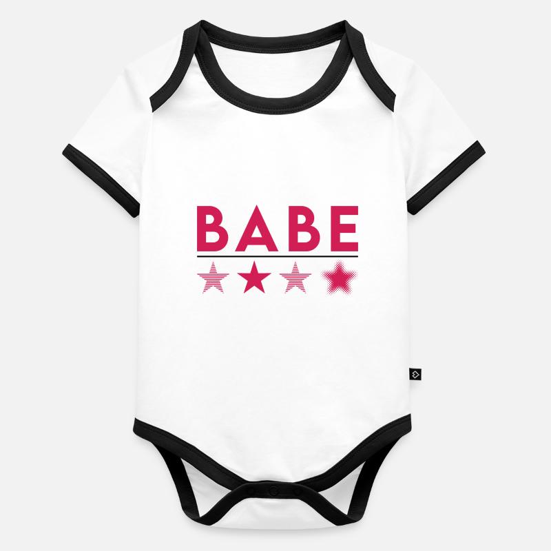 Babe Organic Baby Contrasting Bodysuit