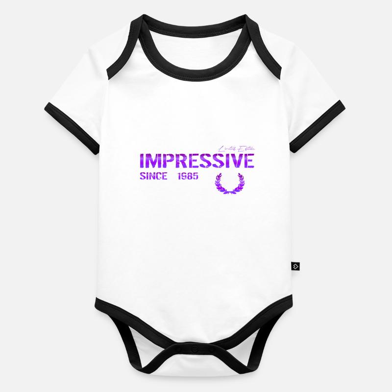 Impressive since 1985 Baby Bio-Kurzarm-Kontrastbody
