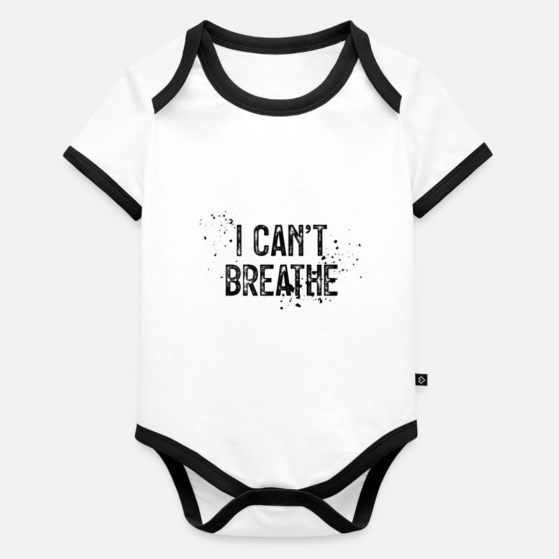 Black Lives Matter Organic Baby Contrasting Bodysuit