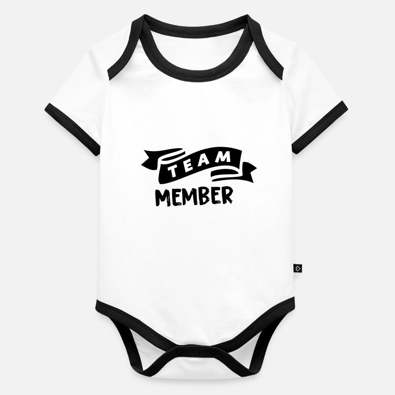 Équipier Body Bébé bio contrasté manches courtes
