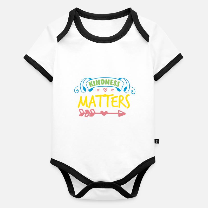 LA GENTILLESSE COMPTE Body Bébé bio contrasté manches courtes