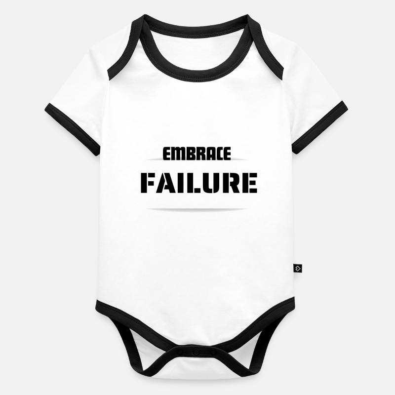 EMBRACE FAILURE Body Bébé bio contrasté manches courtes