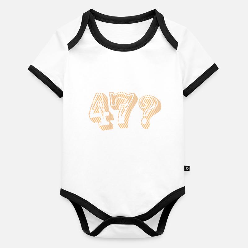 47 Baby Bio-Kurzarm-Kontrastbody