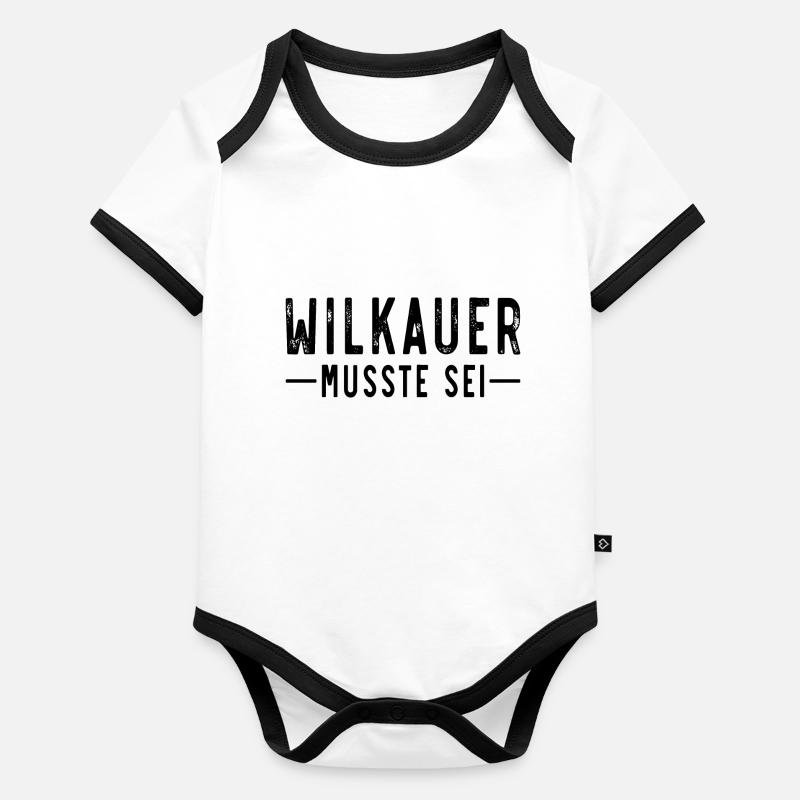Wilkauer musste sei Baby Bio-Kurzarm-Kontrastbody