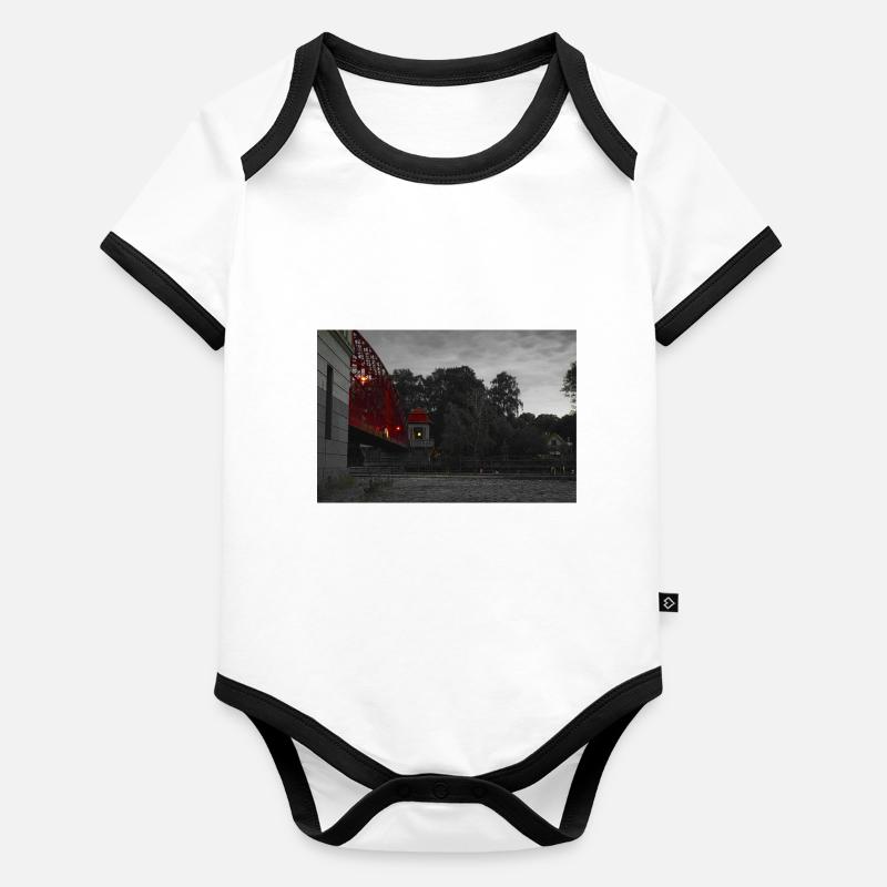 Red Bridge Baby Bio-Kurzarm-Kontrastbody