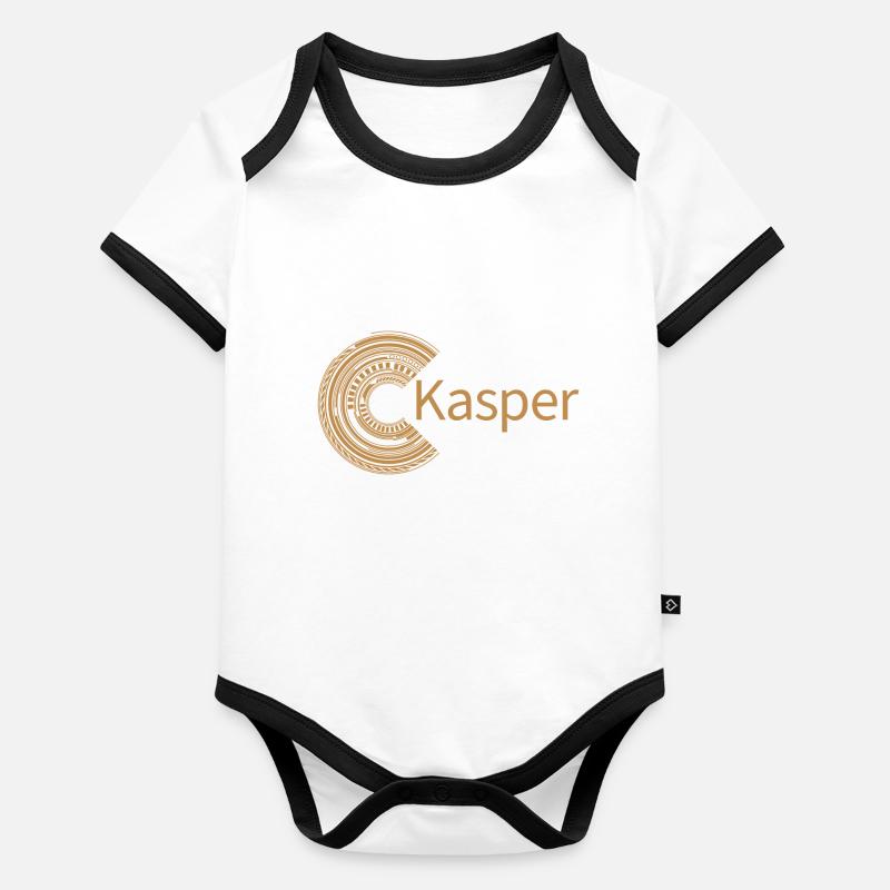Pour Kasper Body Bébé bio contrasté manches courtes