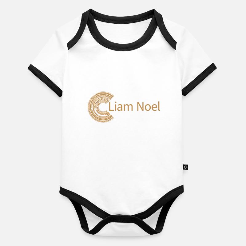 Pour Liam Noel Body Bébé bio contrasté manches courtes
