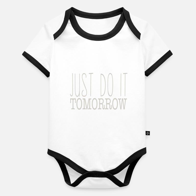 JUST DO IT Organic Baby Contrasting Bodysuit