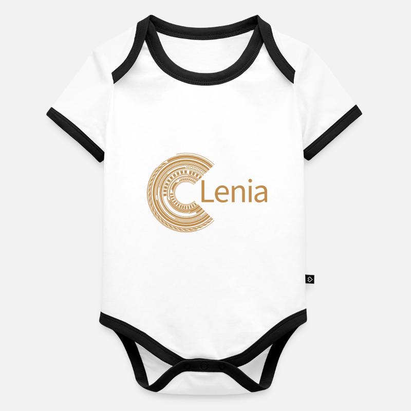 Pour Lenia Body Bébé bio contrasté manches courtes