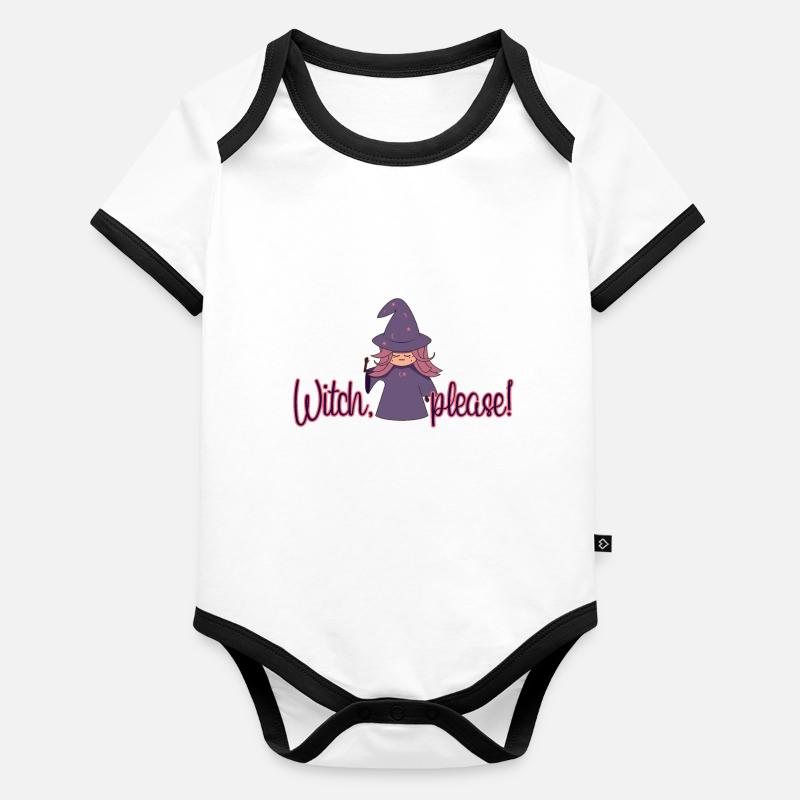 Witch, please! Organic Baby Contrasting Bodysuit