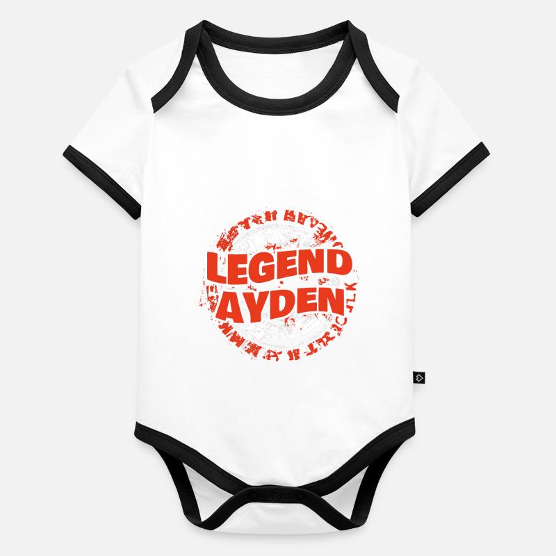 Gift for Ayden Organic Baby Contrasting Bodysuit
