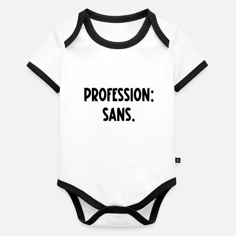 profession sans Body Bébé bio contrasté manches courtes