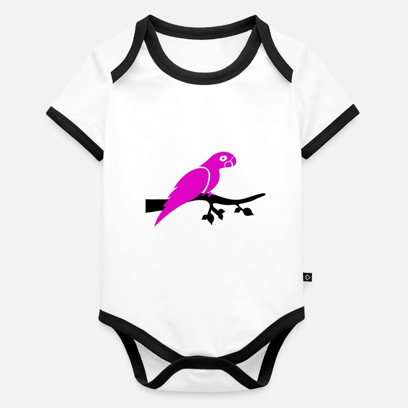 Parrot Branch Organic Baby Contrasting Bodysuit