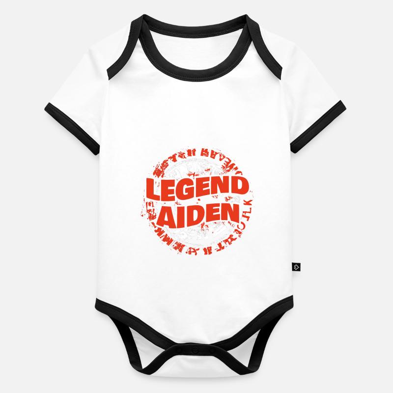 Gift for Aiden Organic Baby Contrasting Bodysuit