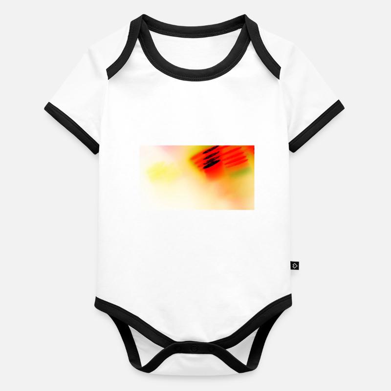 L’art 8 Body Bébé bio contrasté manches courtes