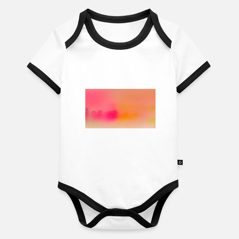 Coeurs 19 Body Bébé bio contrasté manches courtes