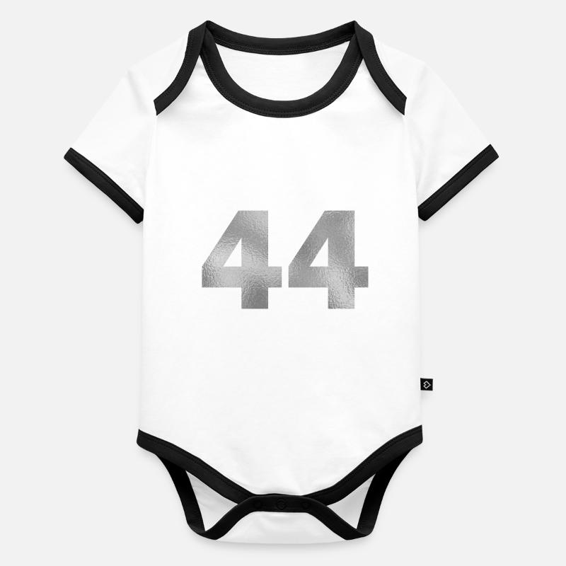 Geburtstag 44 Jahre Baby Bio-Kurzarm-Kontrastbody