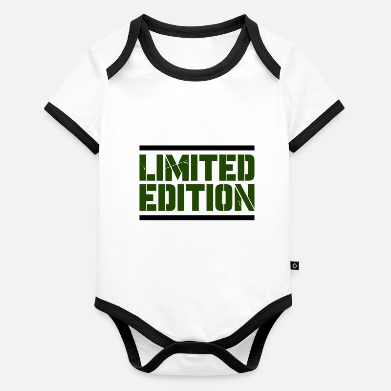 limited edition Baby Bio-Kurzarm-Kontrastbody