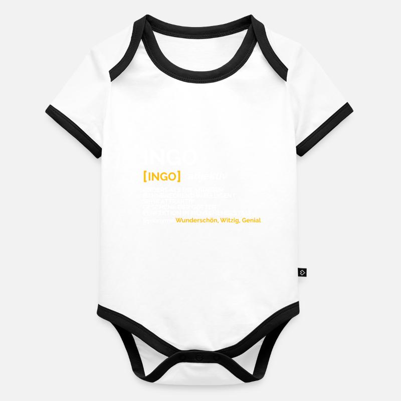 Ingo Baby Bio-Kurzarm-Kontrastbody
