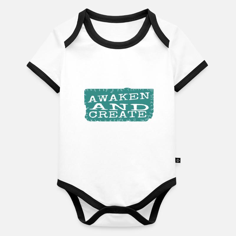 personal enlightenment achieving enlightenment Baby Bio-Kurzarm-Kontrastbody