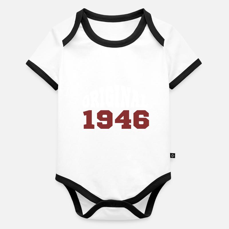 Original 1946 Body Bébé bio contrasté manches courtes