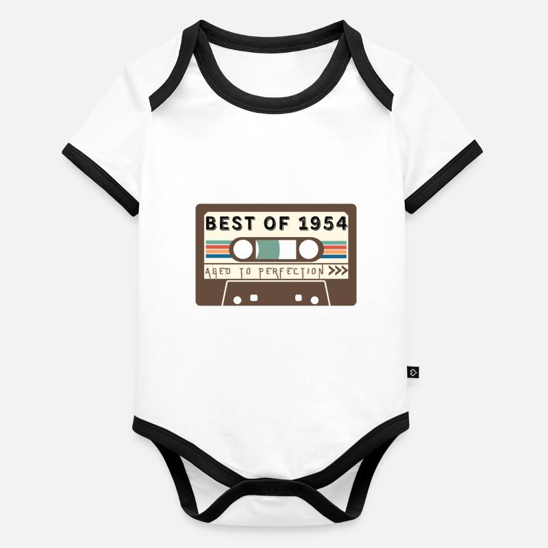 Das Beste von 1954 Baby Bio-Kurzarm-Kontrastbody