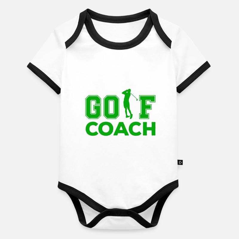 Golf Coach Organic Baby Contrasting Bodysuit
