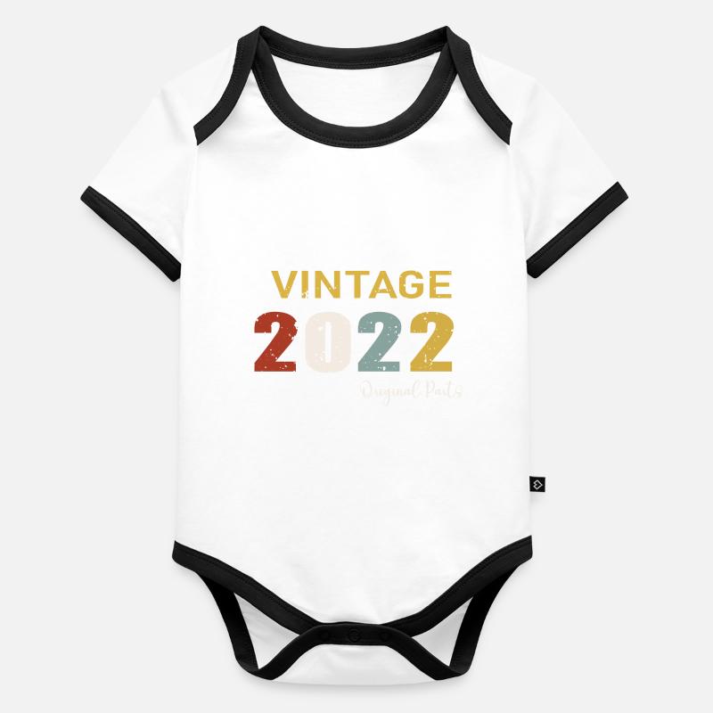 Originalteile 2022 - Geschenk zum 2-jährigen Jubiläum Baby Bio-Kurzarm-Kontrastbody