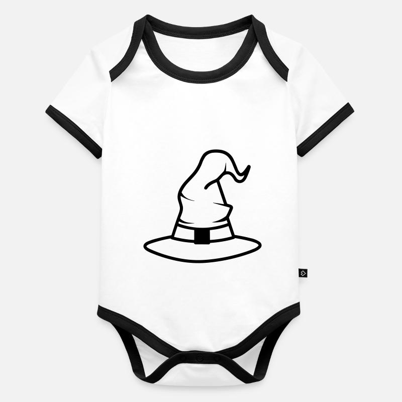 chapeau magique Body Bébé bio contrasté manches courtes