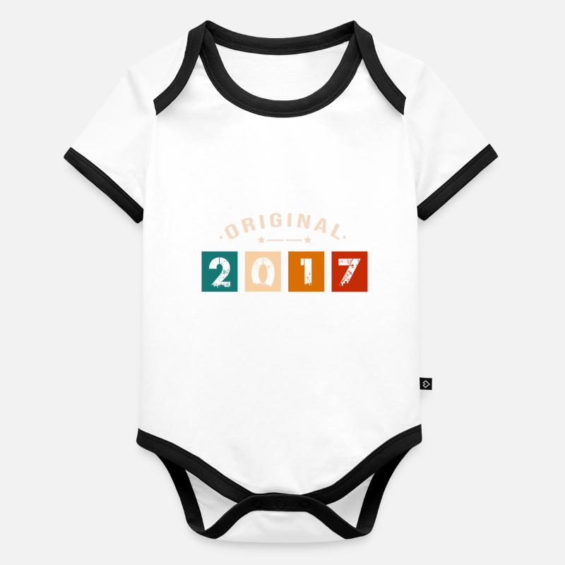 Original 2023 Vintage - Birthday Present 202 Organic Baby Contrasting Bodysuit