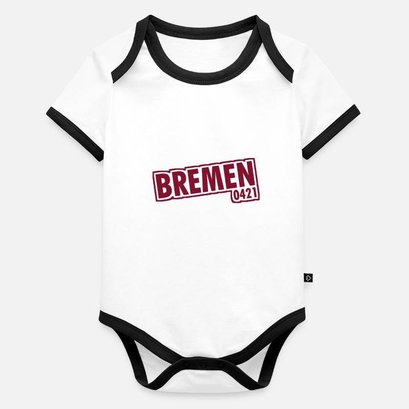 Brême - 0421 - Indicatif régional Body Bébé bio contrasté manches courtes
