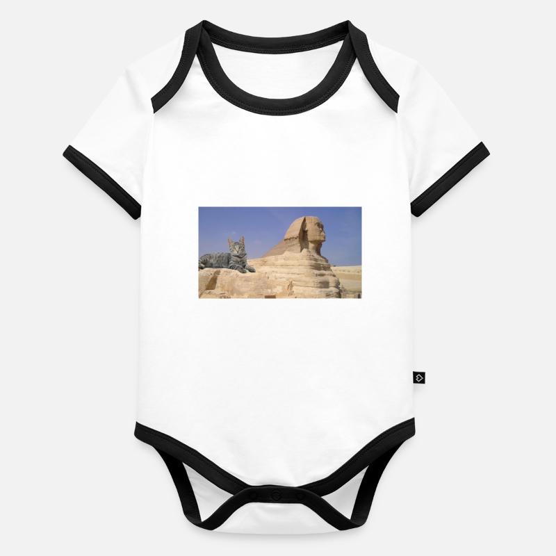Cat and Sphinx Organic Baby Contrasting Bodysuit