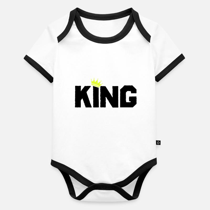 King Organic Baby Contrasting Bodysuit