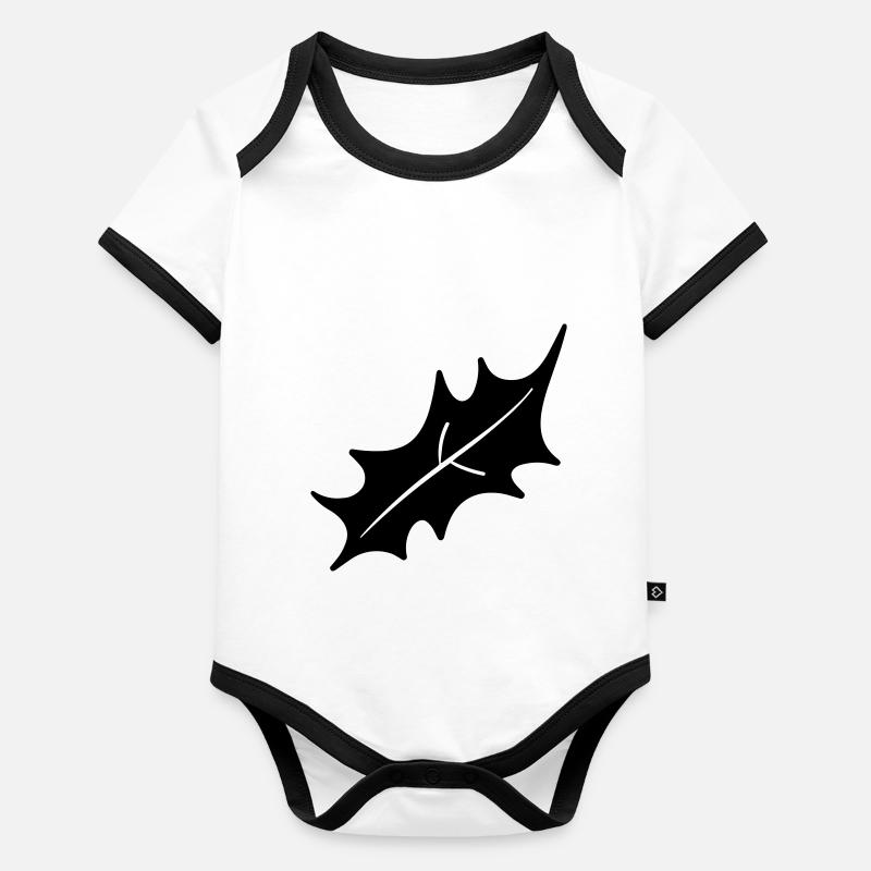 Stechpalme Baby Bio-Kurzarm-Kontrastbody