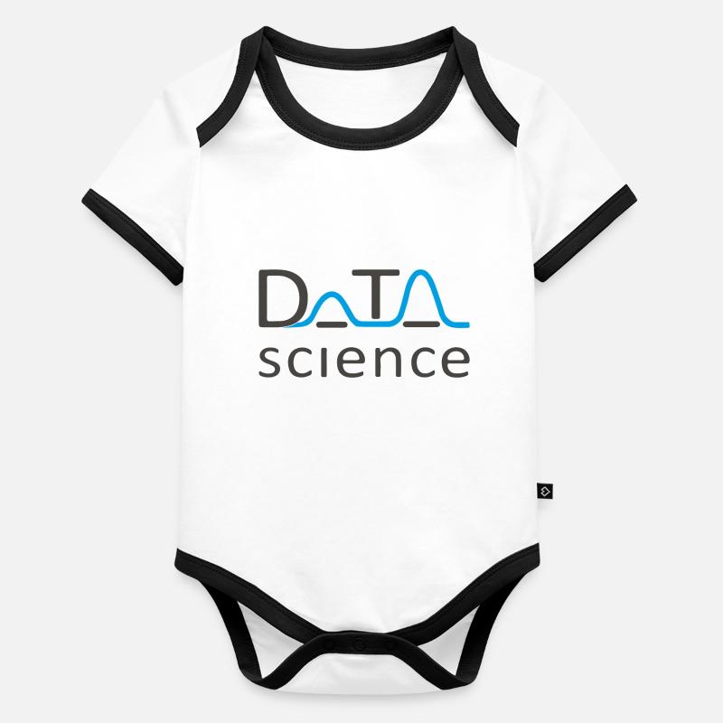 Science des données Body Bébé bio contrasté manches courtes