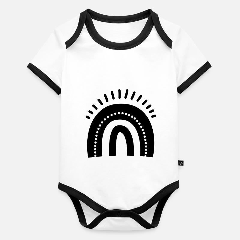 Rainbow Organic Baby Contrasting Bodysuit