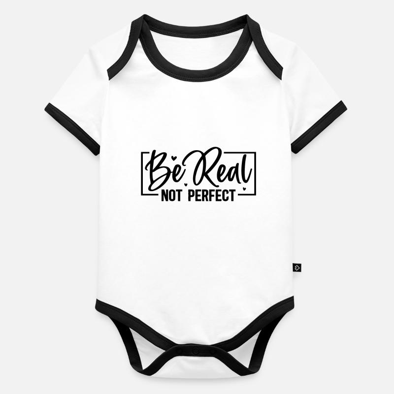 Be original vector design symbol retro quote label Organic Baby Contrasting Bodysuit