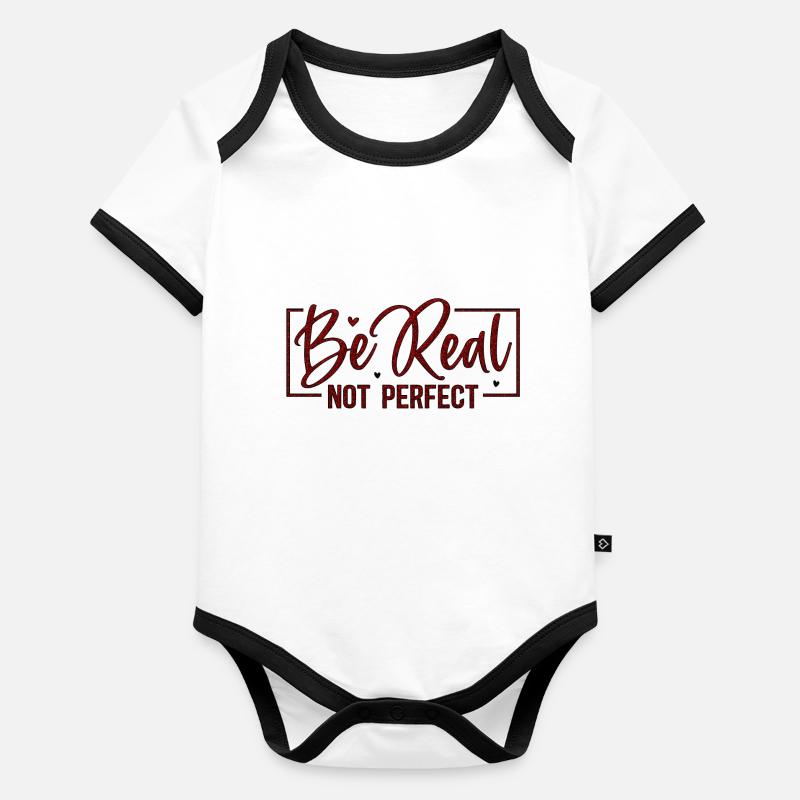 Be original vector design symbol retro quote label Organic Baby Contrasting Bodysuit