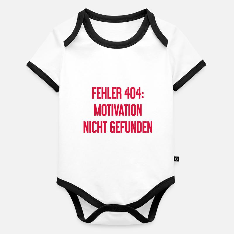 Error 404: Motivation not found Organic Baby Contrasting Bodysuit
